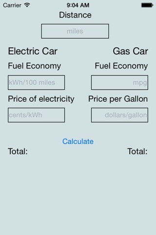 Electric vs Gas Vehicle Fuel Cost Calculator screenshot 2