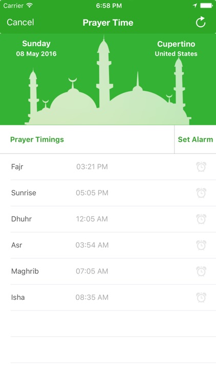 Muslim Prayer Times (Free) - أوقات الصلاة with Ramadan Time Table رمضان screenshot-3
