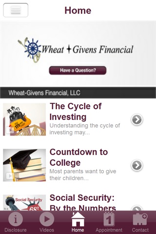 Wheat-Givens Financial, LLC screenshot 2