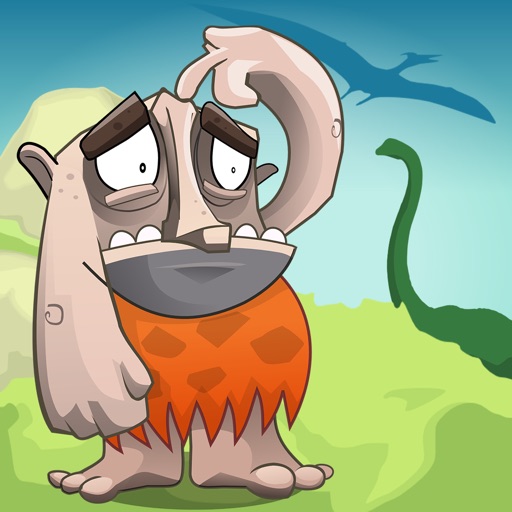 Caveman Escaping Dinosaurs iOS App