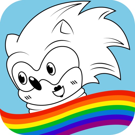 Coloring Page Boom Super Sonic Edition iOS App