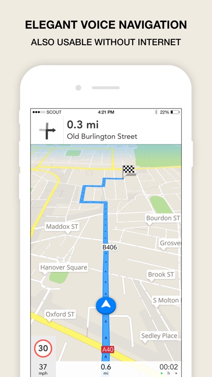 GPS Navigation, Maps & Traffic - Scout (Sat Nav)
