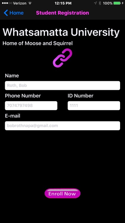 Pink Link Attendance