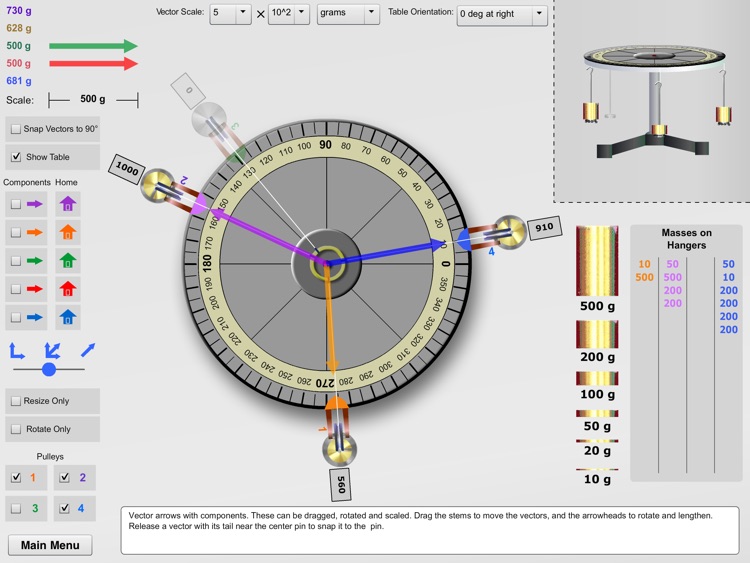 KET Virtual Physics Labs - Force Table screenshot-3