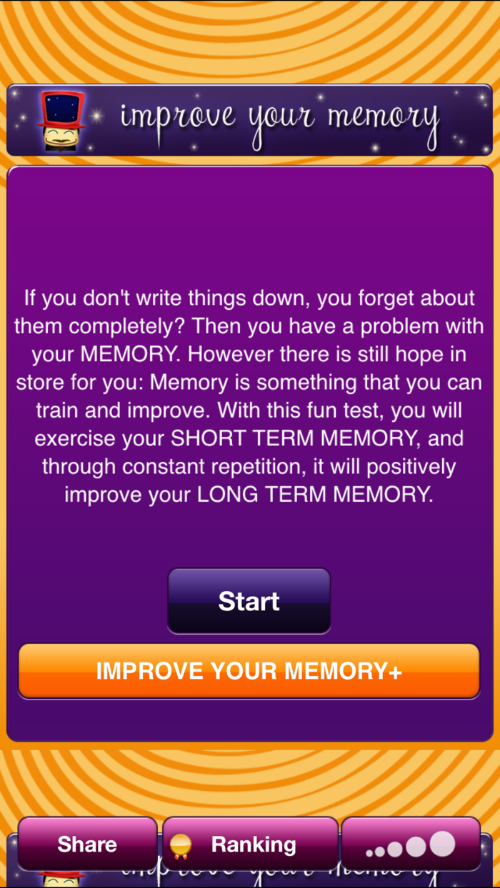 IMPROVE YOUR MEMORY