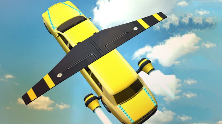 Flying Limo Car Driving 3D Simulator screenshot-4