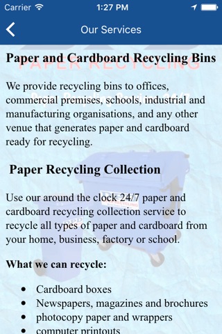 DPD Paper Recycling screenshot 2