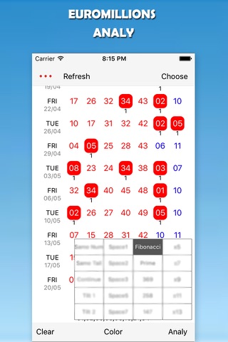 EuroMillions - Lotto Analysis screenshot 2