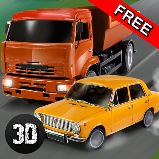 Russian Lada Car Traffic Race 3D Icon