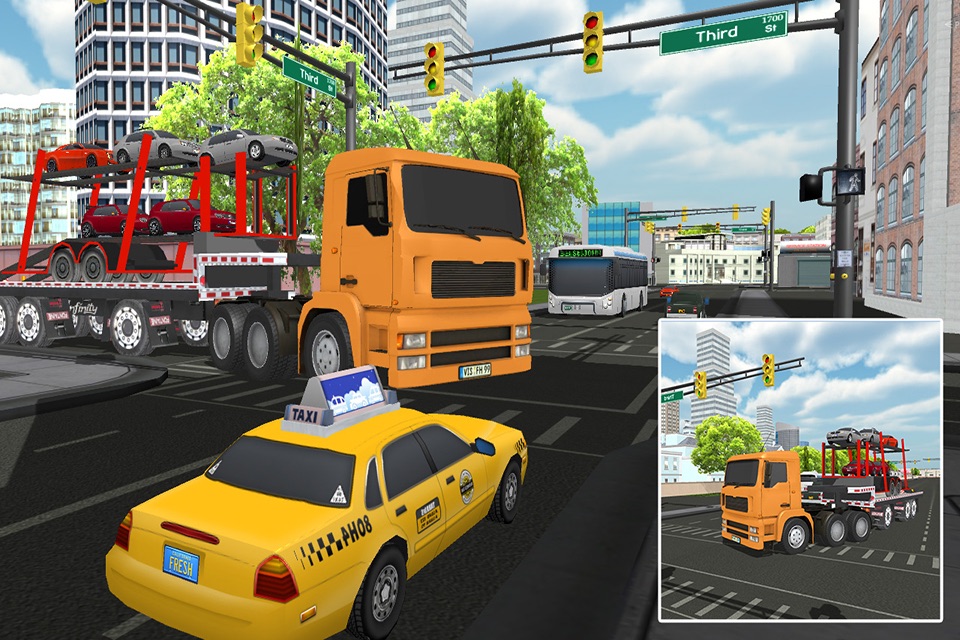 Ultimate Big Truck Car Transport Trailer Simulator screenshot 3