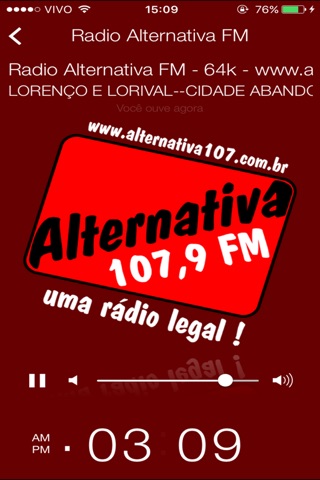 RADIO ALTERNATIVA FM - ARAGUARI screenshot 2