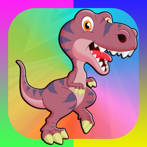 Dinosaur Coloring Book 2 - Dino Animals Draw,Paint And Color Educational All In One HD Games Free For Kids and Toddlers iOS App