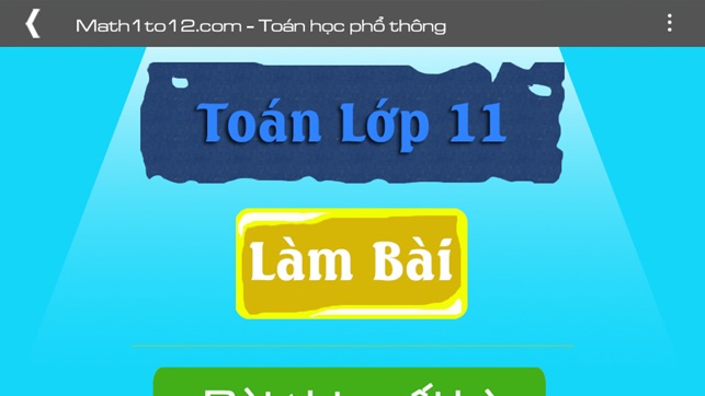 Toán lớp 11 (Toan lop 11)