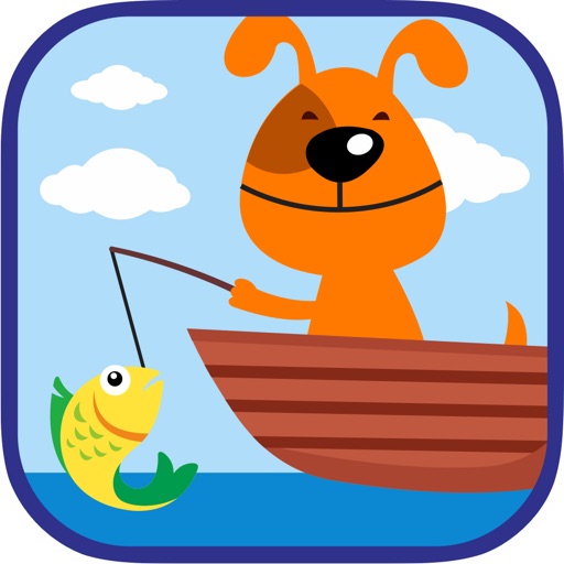 Dog Fishing Free Kids Game Icon