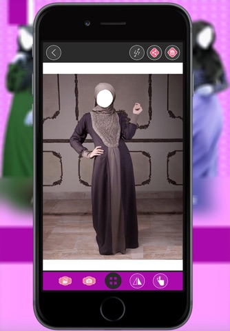 Arab Woman Abayas Photo Suit-Hijab Selfie screenshot 2