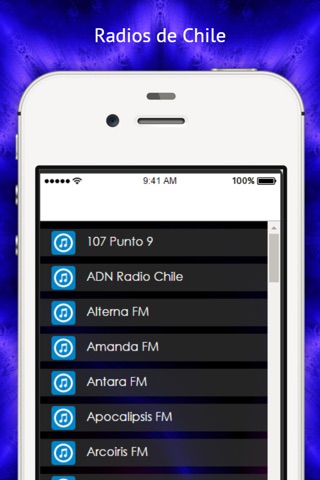 Radios Chilenas Online-Estaciones de Música, Deportes y Noticias screenshot 3