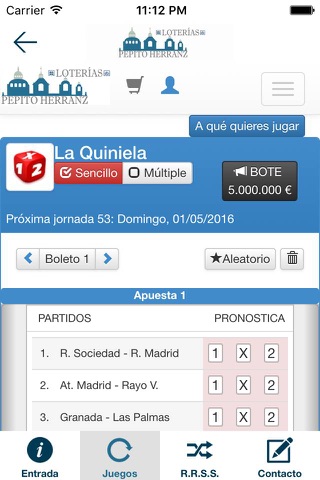 Lotería Pepito Herranz screenshot 2