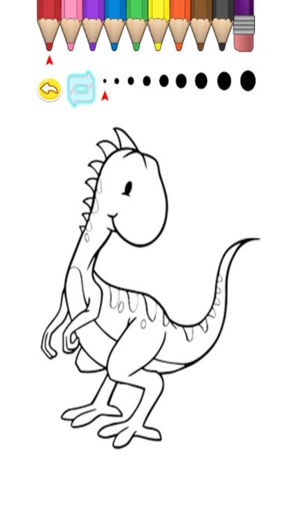 Kids Coloring Book - Cute Cartoon Dinosaur Miyashita screenshot-4