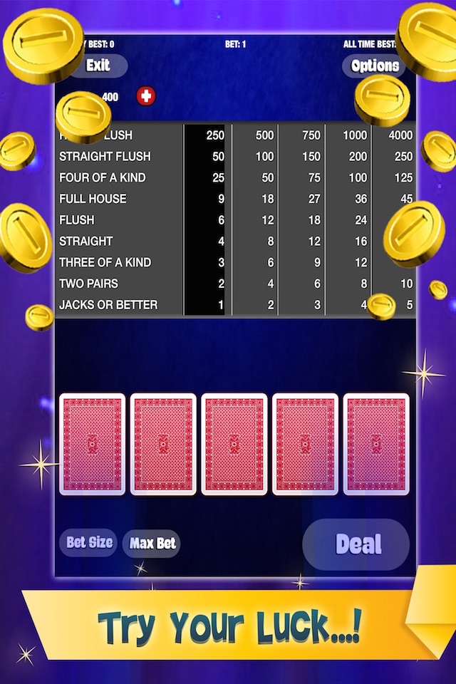 VIP Video Poker - Texas Holdem Casino Vegas Slot screenshot 2