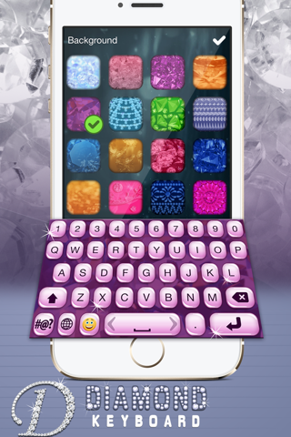 Diamond Keyboard – Custom.ize Key.boards with Bling Skin.s, Background.s & Font.s screenshot 3