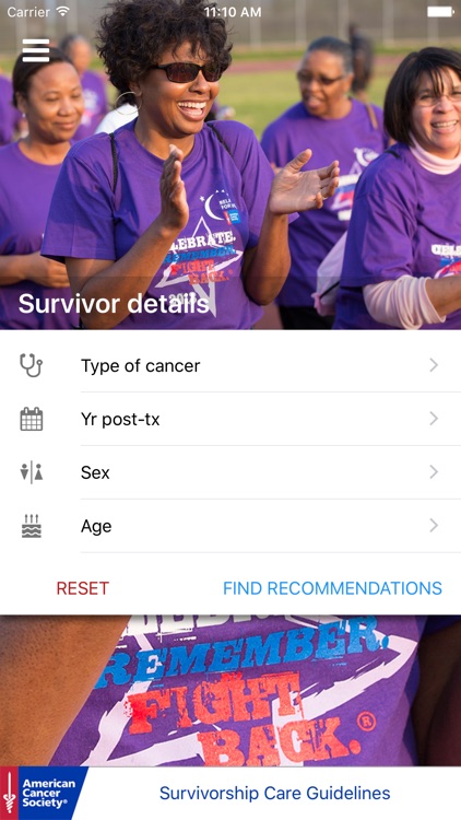 American Cancer Society Cancer Survivorship Care Guidelines