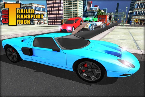 Car Trailer Transport Truck - Cars, Jeeps, Motorcycle Truck Driving and Parking Game screenshot 3