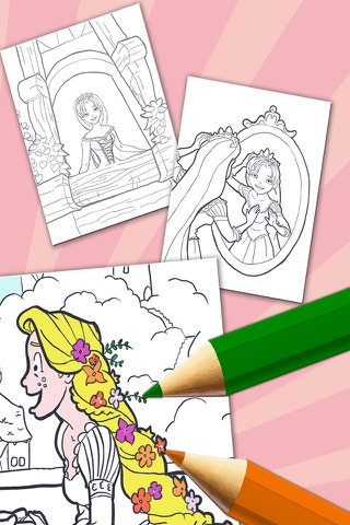 Paint Princess Rapunzel – Drawings to color PRO screenshot 3