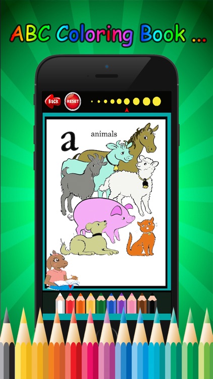 Farm Animals ABC Coloring Book for kids age 1-10 screenshot-3