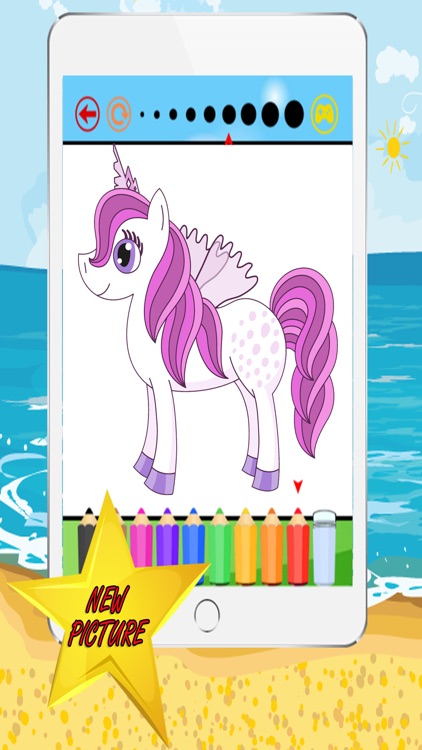 My Pony Princess Coloring Book Pages Free For Kid Practice Drawing screenshot-3