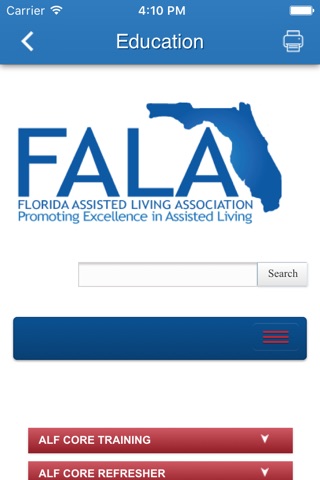 Florida Assisted Living Association screenshot 2