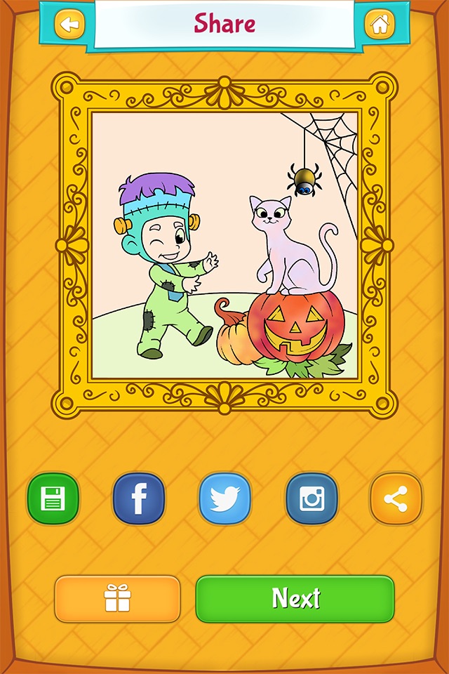 Halloween Coloring Sheets screenshot 4