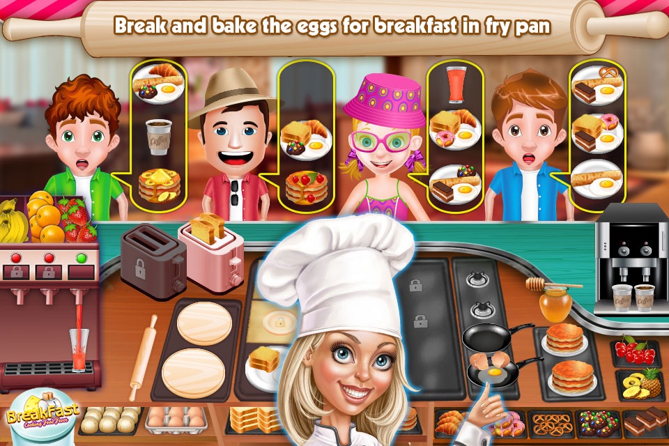 Breakfast Kitchen Food Fever Cooking Game screenshot 3