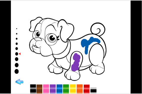 dog daily shows coloring book screenshot 4