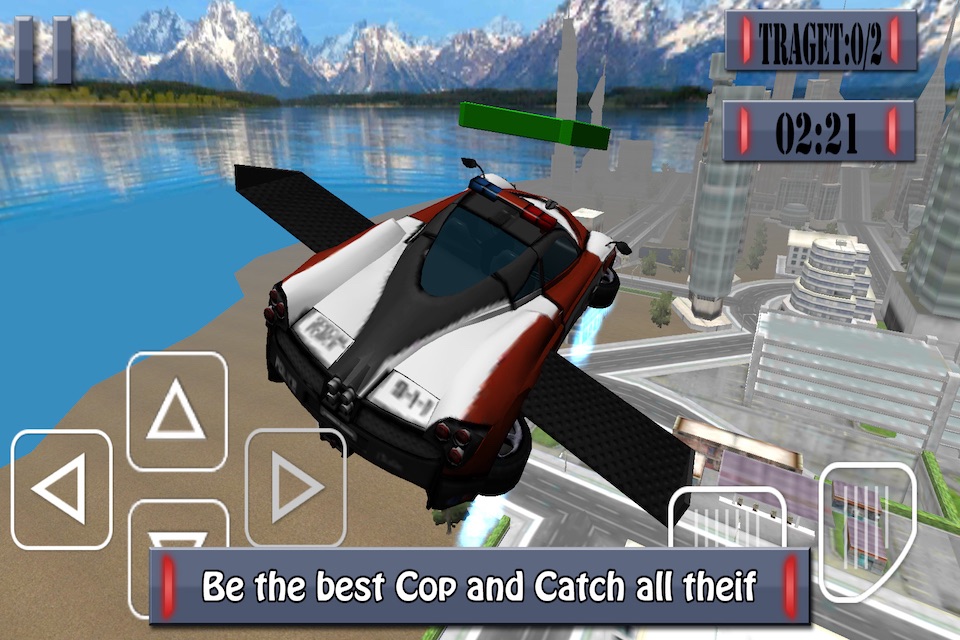 Flying Police Car - Police Chase Mafia Criminal Driver screenshot 3