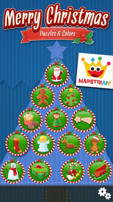 Christmas - Color Your Puzzle and Paint the Characters of Christmas - Coloring, Drawing and Painting Games for Kids Screenshot 1