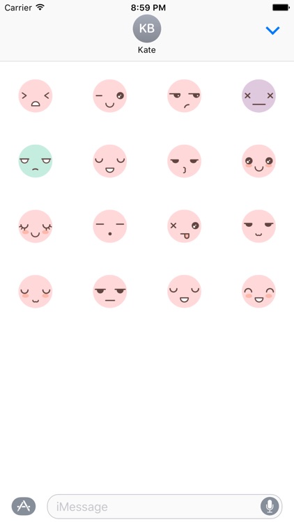 Kawaii Emoji Stickers Pack