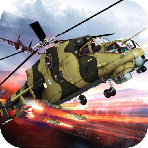 Air Gunship Helicopter Clash Battle iOS App