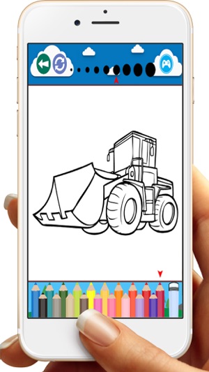 Excavator Backhoe Coloring Book Games for Kids(圖5)-速報App