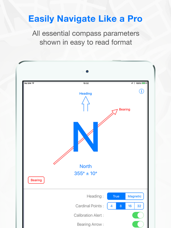 compass bearing app