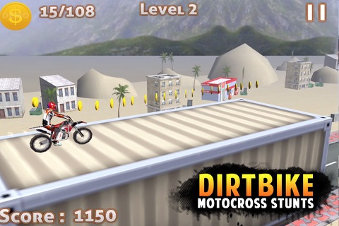 DIRT BIKE MOTOCROSS STUNTS - 3D XTREME DIRT BIKE STUNT MANIA screenshot 3
