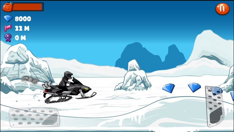 Snowmobile Stunt Racing Game screenshot-4