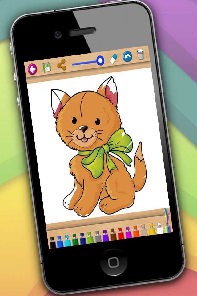 أرسم و لون القطط – كتاب تلوين الحيونات مع قطط ظريفة للأطفال screenshot 2