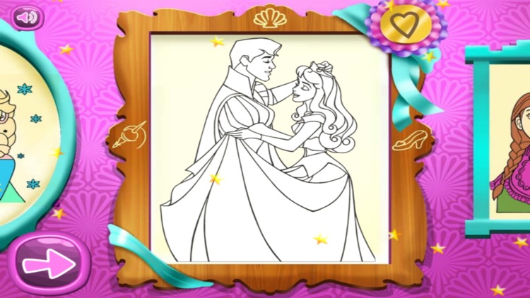 公主的彩色画册 - 小孩大人都爱玩 screenshot-3