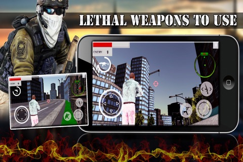 Crime Shooter Hunt City - Shoot terrorists in an epic city battle in chase. screenshot 2