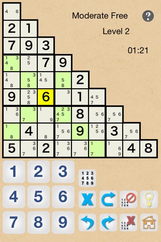Half Sudoku - new challenging sudoku variation screenshot 2
