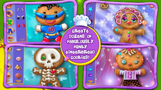 Gingerbread Kids - Cookie Maker Salon & Fun Dessert Food & C(圖3)-速報App