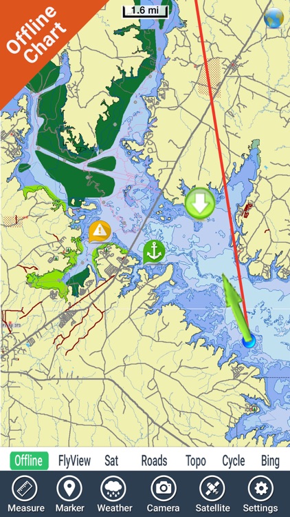 Sam Rayburn Reservoir HD GPS fishing chart offline