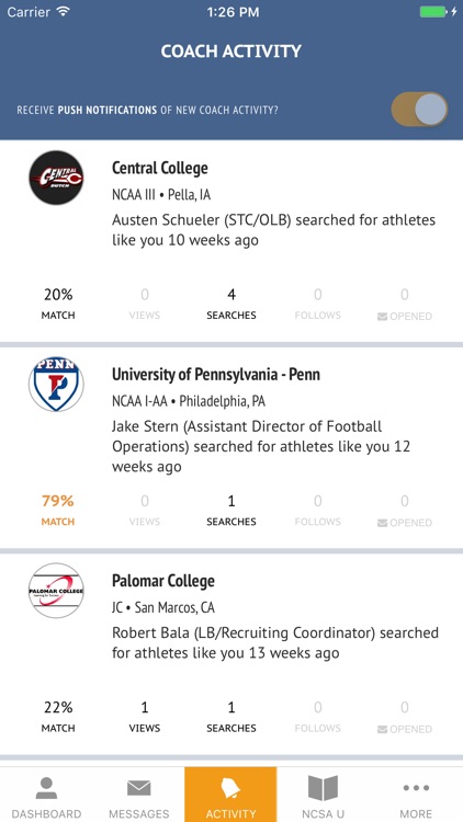 NCSA Athletic Recruiting