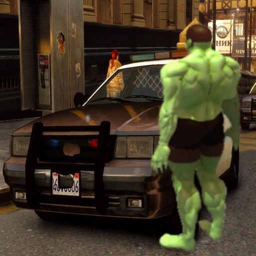 Super Hero Police Driving for Hulk icon