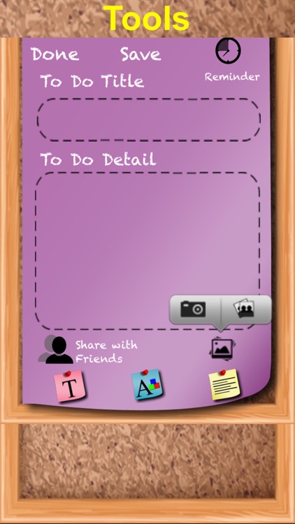 Text notes & Add Pic to Note